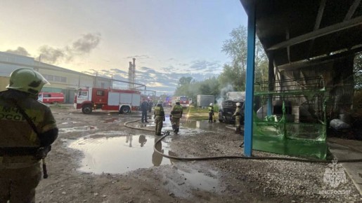 Пожар произошёл на ижевском предприятии 6 июля около 03:00 на переулке Дерябина