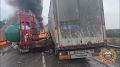 В массовое ДТП с участием восьми автомобилей попал водитель большегруза из Удмуртии