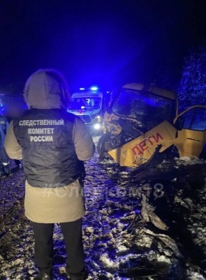 В Удмуртской Республике по факту ДТП со школьным автобусом возбуждено уголовное дело