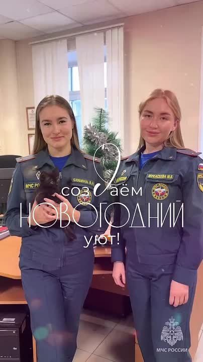 Сотрудницы МЧС России нарядили ёлку