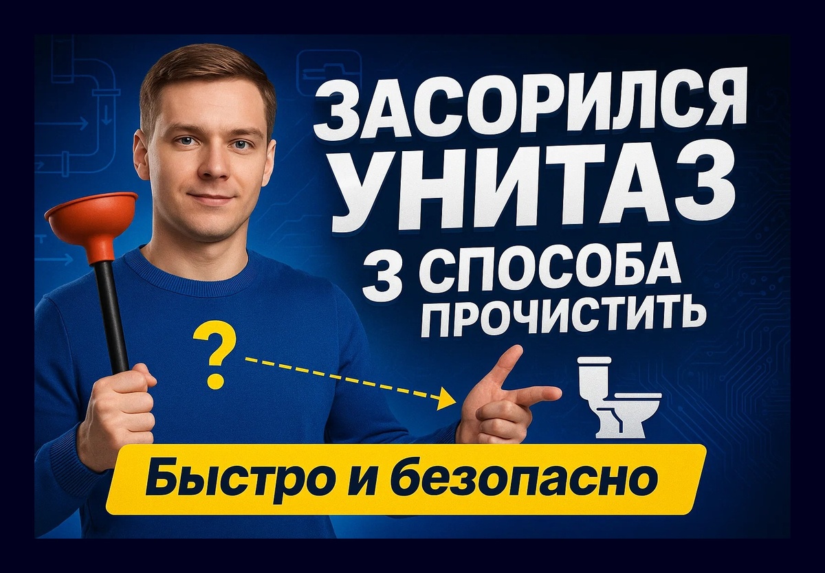 Засор унитаза: решаем проблему быстро и эффективно