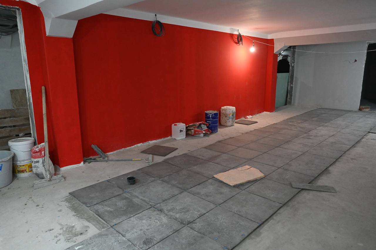 Техническая готовность реконструируемого Ледового дворца «Ижсталь» составляет порядка 70% Техническая готовность реконструируемого Ледового дворца «Ижсталь» составляет порядка 70%