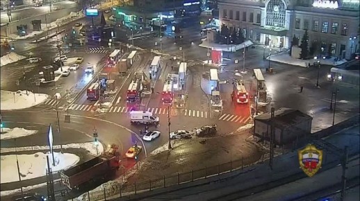 Юрий Котенок: Момент подрыва полицейской машины у Савеловского вокзала