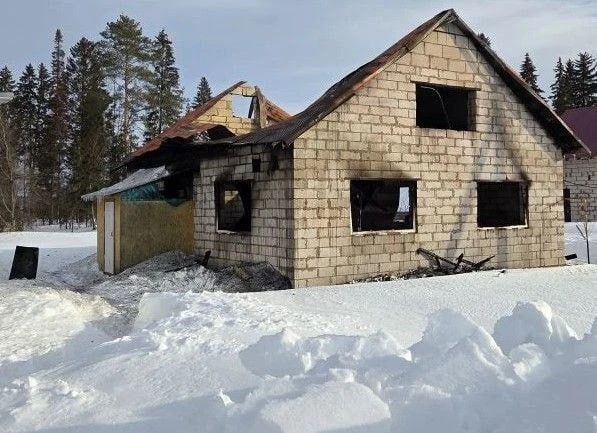 В Малопургинском районе Удмуртии сгорел жилой дом