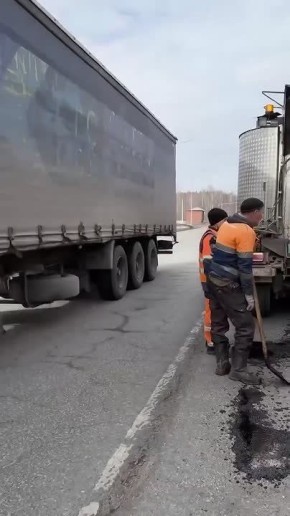 В Удмуртии устранили аварийные ямы на участке федеральной трассы Совхозное — Юськи