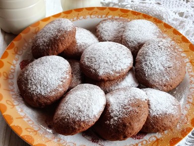 Нежное шоколадное печенье с вареным сгущенком для идеального чаепития