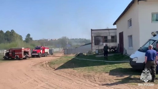 Сварочные работы привели к крупному пожару в Удмуртии