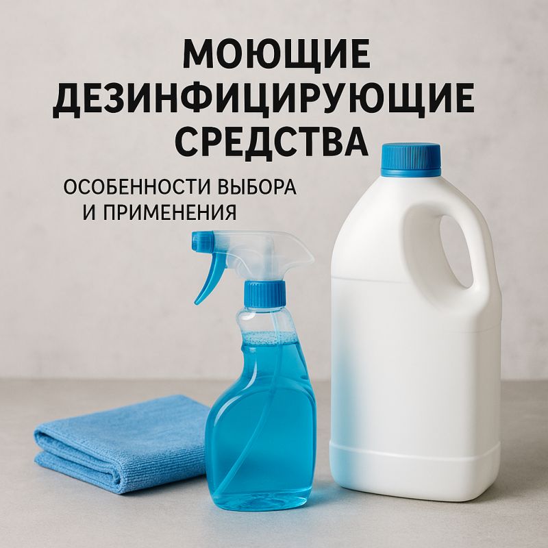 Выбор и применение моющих дезинфицирующих средств: что нужно знать