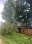Сильный ветер повалил деревья в селе Красногорском в Удмуртии
