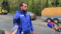 Уже 10 000 тонн нового асфальта уложили на федеральной трассе под Можгой