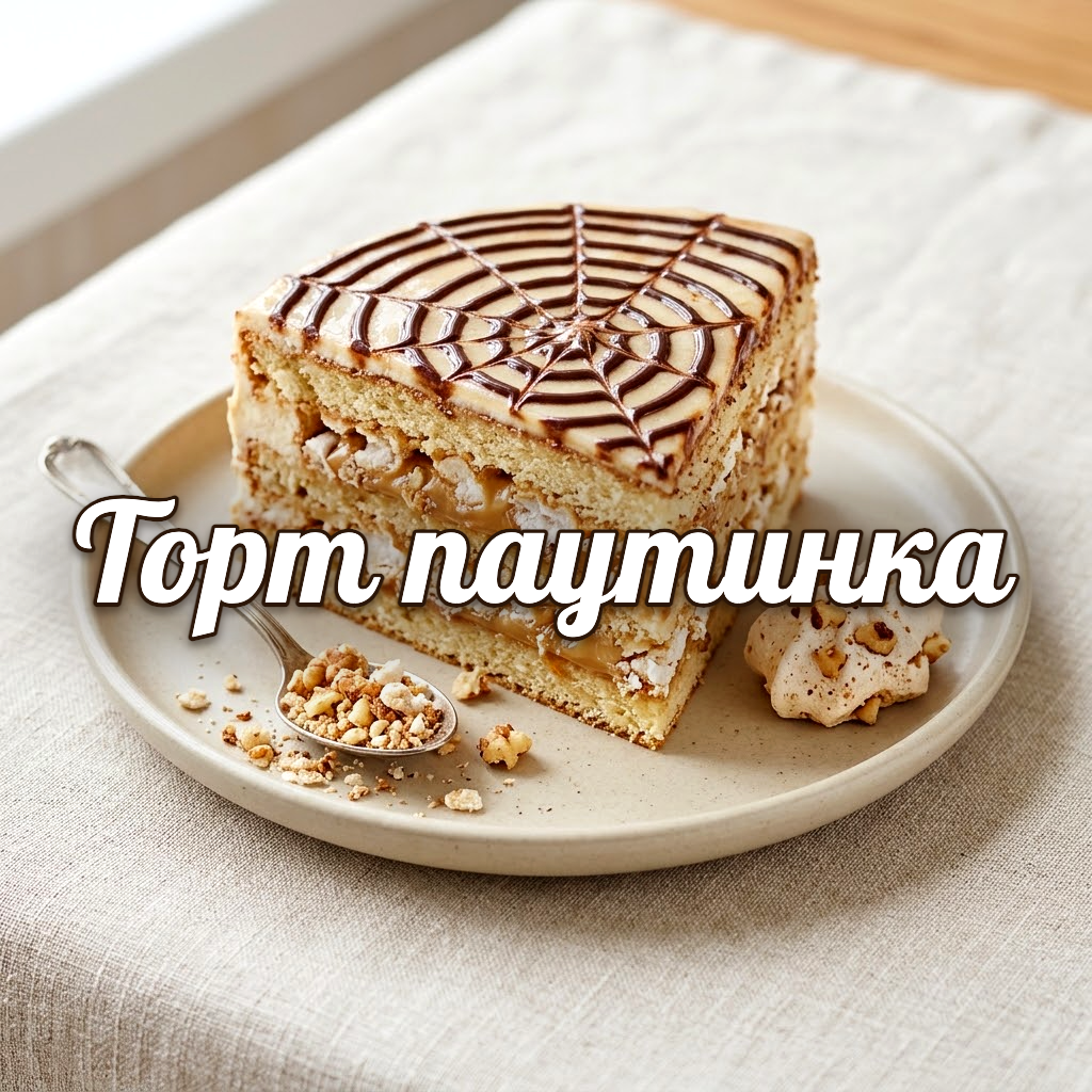 Торт «Паутинка»: эффектный узор и нежная начинка без лишних хлопот