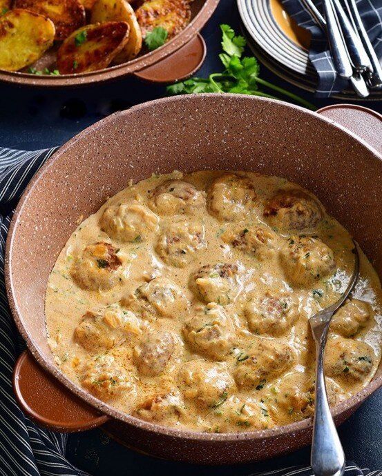 Изысканные фрикадельки в сливочном соусе